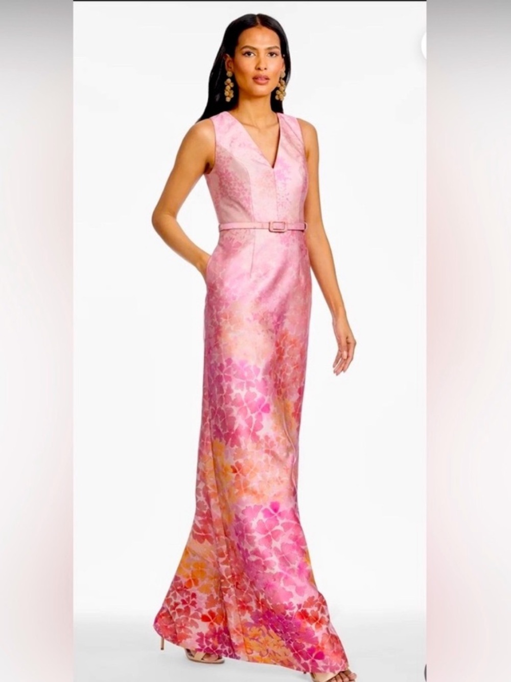 Sachin + Babi Adellyn Gown in Sunset Hydrangea Size 8